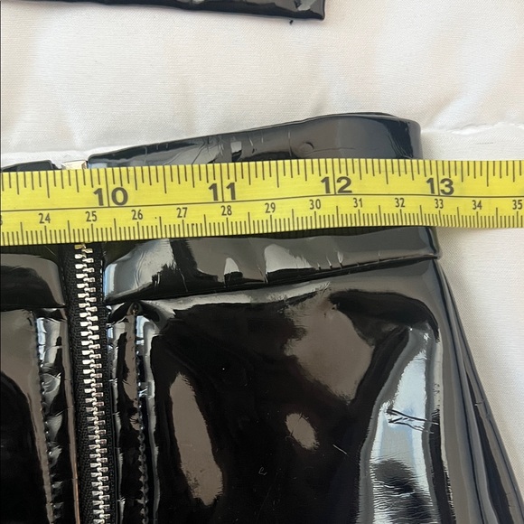 Set of 2 Black Patent Leather Skirts- Oh Polly & Danielle Guizio XS/S - Picture 6 of 9